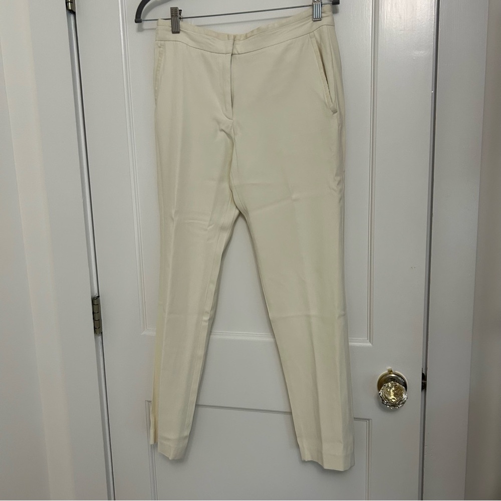 rag & bone Ivory Slim Tapered Trouser Pants Stretch Size 2